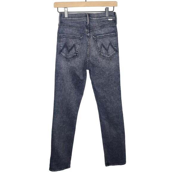 MOTHER Denim The Pixie Dazzler Skimp in Train Stops Jeans Size 26 Grey Acid Wash - Picture 4 of 16